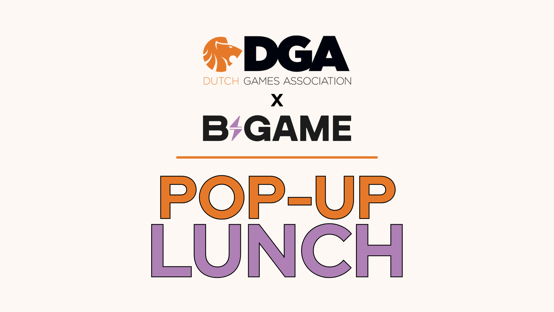 DGA x B'GAME Pop-Up Lunch logo