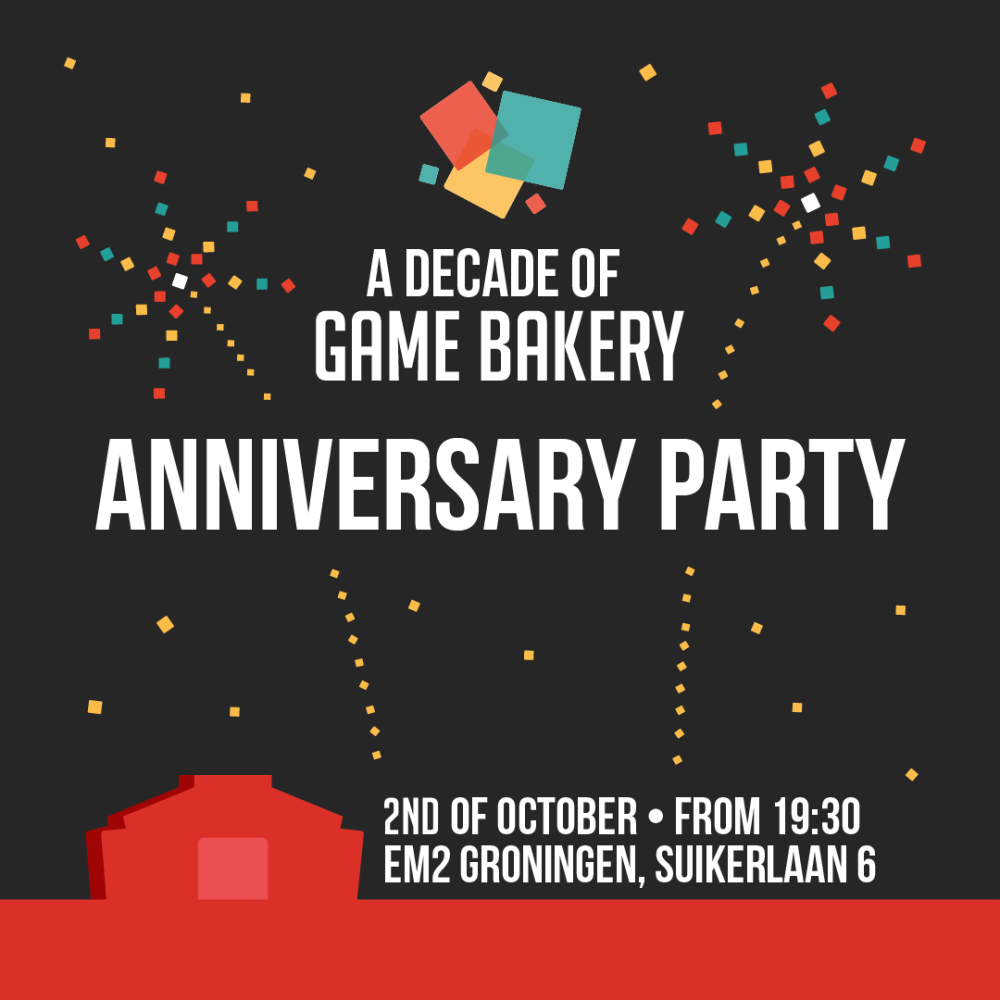 Game Bakery 10th year anniversary logo