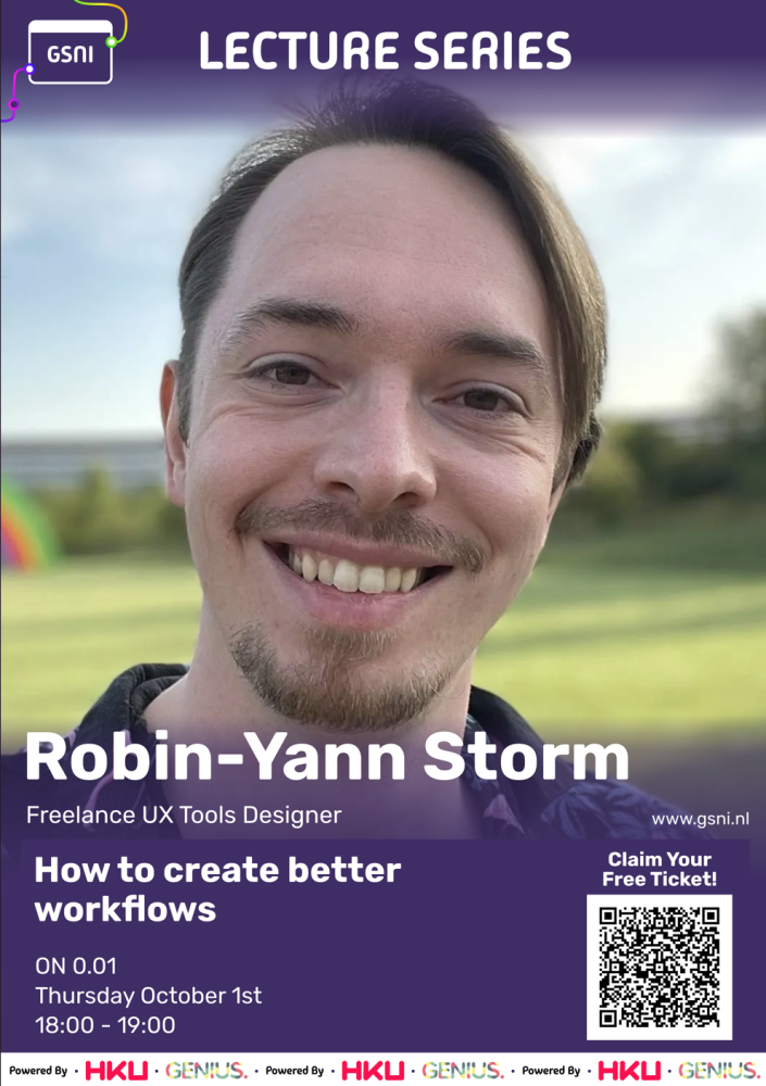 GSNI Lecture: How to create better workflows. with Robin-Yann Storm logo